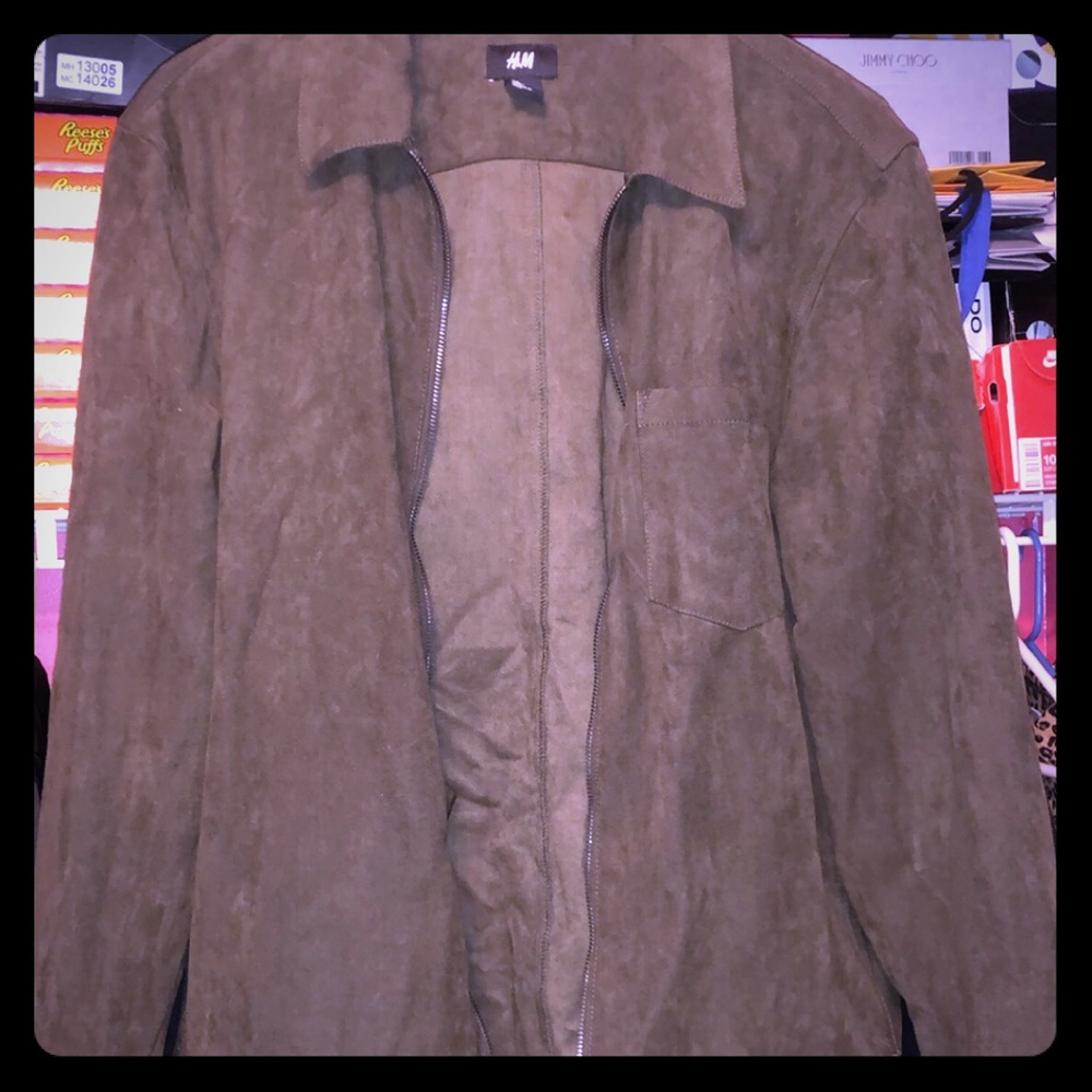 Sued light coat